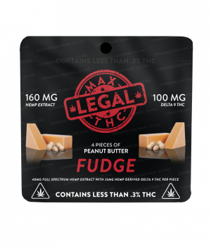 Peanut Butter Fudge – Hemp Derived Delta 9 THC